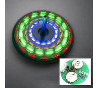 ISolderStore LED Rotating Gyroscope DIY Kit Soldering Project Soldering Practice Kit Electronics Kit for Beginner