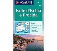 Isole d'Ischia e Procida D/I/E/F (680): 4in1 Wanderkarte, mit Aktiv Guide, Seekarte und Ortsplänen.
