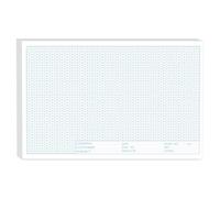 Isometric Graph Paper 11x17, 50 Sheets Large Graph Paper Pads, Top Landscape Glue Binding Blueprint Engineering Paper, Isometric Grid Paper 11x17 for Drafting, Architecture, Engineering and 3D Design