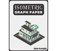 Isometric Graph Paper Pad Notebook 1/4 Inch: Orthographic Paper for Drafting, 200-Page Equilateral Triangle Grid 1/4 Inch, A4 Isometric Grid Paper Sketch Book, Civil Engineering Gifts for Men