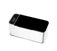 Isonic Ultrasonic Cleaner Sonic Denture Cleaner Machine 46Khz 304 Stainless Steel Interior for Jewelry Glasses Dentures