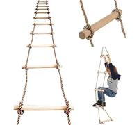 ISOP 2m Swedish Wall Rope - Kids Climbing Rope | Tree Ladder Game Equipment | Kids Climbing Toys for Backyard