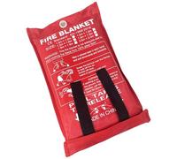 ISOP Fire Blanket Large 120 * 180 cm - Fibreglass Fire Retardant Blanket - Heavy Duty Emergency Blanket - A-Grade Survival Blanket - Fire Suppressant Blanket - First Aid - Rescue Blanket for Home