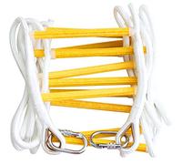ISOP Fire Escape Ladder 2 Storey 5 m (16ft) | Safety Rope Ladder with Carabiners | Fire Retardant | Emergency Escape Ladder Up to 900 kg Load Capacity | Hanging Ladder