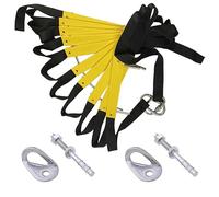 ISOP Fire Escape Ladder 4 Floor 10 m | Certified Rope Ladder Fire Escape for 4 Storey | Portable, Foldable & Compact | Emergency Ladders Wall Mounted | Monting Hardware Incl. Weight Capacity 470kg