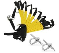 ISOP Fire Rescue Ladder 4 m with Mounting Hardware | Retractable Ladders for 2 Storey Homes | Compact & Portable | Rope Ladder Suitable for Balcony & Windows Escape