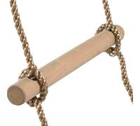 ISOP Swedish Wall Rope Ladder 6.5 ft - Climbing Rope Ladders 2 m for Kids | Tree Ladder Play Equipment | Wooden Ladders with Spring Hooks | Playground Accessories | Kids Climbing Toys for Backyard