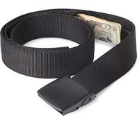 ISOP Travel Hidden Pocket Belt for Money | Ultimate Survival Tools Included | Security Black Belts - Cash | Safe Anti-Theft Wallet | Emergency Preparedness | Belt Wallet | Concealed Waist Pouch