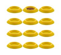 Isopod Feeder - 12 Pieces Non-Slip Feeding Tray for Terrariums and Fences | For Feeding Cockroaches - for Millipedes, Dwarf Invertebrates and Small Pets