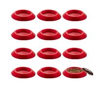 Isopod Feeding Dish | 12 Pieces Non Slip Feeding Tray for Terrariums and Enclosures | Food Tray For Isopods - For Bungeons Millipedes Small Domes Animals