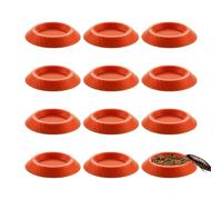 Isopod Food Dish 12 Pieces Enclosures Terrariums Feeding Tray | Roaches Feeder Bowls for Millipedes Dwarf Invertebrates Tiny Pet Animals
