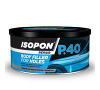 Isopon P40 Body Filler Metal Fibreglass Compound Bridging Holes & Rust 600Ml