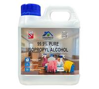 Isopropyl Alcohol 99.9% Pure | Lab Grade IPA | 1 Litre | Rubbing Alcohol for Cleaning and Disinfecting | Solvent for Electronics, Windows, Glass, Appliances, and More