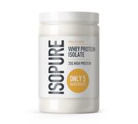 Isopure Vanilla Isolated Whey Protein, High in Protein with 25g per Serving, Low Sugar Content, No Artificial Flavours or Sweeteners, Made with Only 5 Ingredients, 450 g