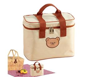 Isothermia Lunch Bag Printed with Colourful Characters Waterproof and Resistant Material | Compact and Lightweight Design Comfortable Handle Ideal for School Lunch and Canopy for School