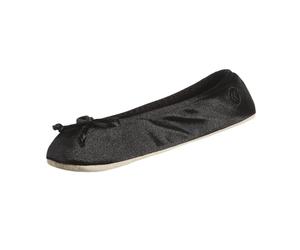 Isotoner 9877H Black Womens Ballerinas Size Md, Black, Medium