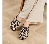 Isotoner® Ladies Animal Swept Back Mule Slipper Animal UK Size 5