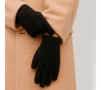 Isotoner® Ladies Borg SmarTouch™ Glove With Leather Palm Black Medium