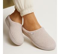 Isotoner® Ladies Popcorn Terry Mule Slippers Oat UK Size 7