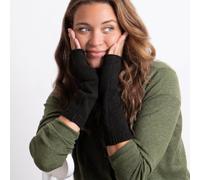 Isotoner® Ladies Soft Touch Knit Fingerless Glove Black One Size