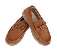 Isotoner Men's Essential Microsuede Boater Moccasin Slippers