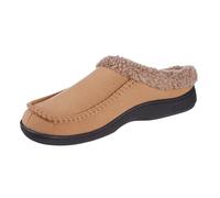 isotoner Men's Lewis Clog Slipper, Buckskin, 9.5-10.5