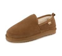 Isotoner Mens Real Suede Full Back Slipper