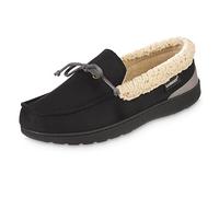 Isotoner Men's Recycled Vincent Slip-on Moccasin, Black, 8-9