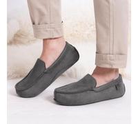 Isotoner Mens Square Patterned Smart Moccasin Slipper