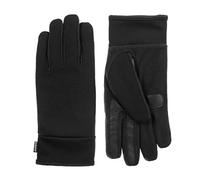 Isotoner Men's Stretch Touchscreen Gloves with Water Repellent Technology Cold Weather, Black, Medium