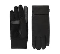 Isotoner Men's Water Repellent Dual Lined Tech Stretch Touchscreen Gloves, Black, Large