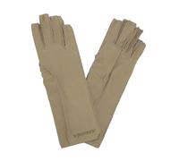 Isotoner Therapeutic Compression Fingerless Gloves Camel Tan Xsmall