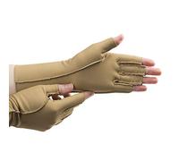 Isotoner Therapeutic Gloves, Camel Tan, S