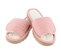 Isotoner Women's Active Recycled Adjustable Slide Slippers, Clay Pink