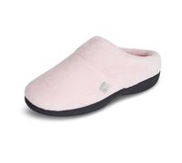 Isotoner Women's Classic Hoodback W Memory Foam Slip on Slipper, Peony, 5.5/6 UK