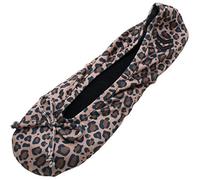 Isotoner Women's Classic Satin Ballerina Cheetah Large 8-9