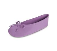 isotoner womens Classic Stretch Spandex Ballet Slippers, Purple, 8-9