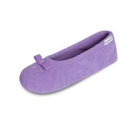 isotoner womens Diamond Microterry Ballerina Slippers, Wisteria, 6.5-7.5