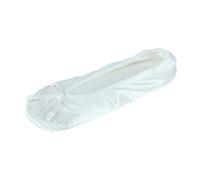 Isotoner Women's Embroidered Pearl Satin Ballerina Slippers