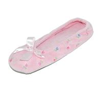 Isotoner Women's Embroidered Terry Ballerina Slippers