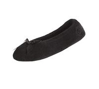 Isotoner Women's Slipper, Black, Medium/Large UK