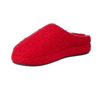 isotoner Women's Fiona Berber Clog Slipper, Chili, 5/6 UK