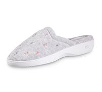 Isotoner Womens Classic Terry Clog Slippers Grey Size: 6.5-7