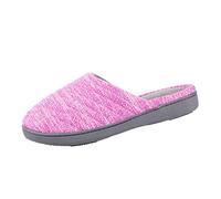 Isotoner Women's Space Dyed Andrea Slip On Clog Slipper with Moisture Wicking for Indoor/Outdoor Comfort and Arch Support purple Size: 8.5-9