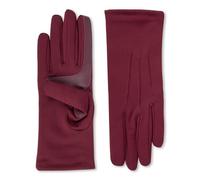 isotoner Women's Spandex Cold Weather Stretch Gloves with Warm Fleece Lining, Plum, One Size