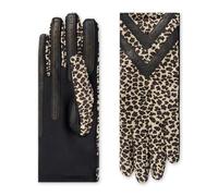 Isotoner Women's Spandex Touchscreen Cold Weather Gloves, Leopard - Smartdri, L/XL