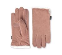 Isotoner Women's Stretch Fleece Gloves with Microluxe Lining and Smart Touch Technology Cold Weather, New Blush-Recycled and Smartdri, One Size