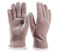 Isotoner Women's Stretch Fleece Gloves with Microluxe Lining and Smart Touch Technology Cold Weather, New Blush-Recycled and Smartdri, One Size