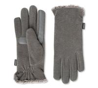 Isotoner Women's Stretch Fleece Gloves with Microluxe Lining and Smart Touch Technology Cold Weather, Heather Grey-Smartdri, One Size
