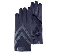 Isotoner Women's tactile gloves recycled stretch fabric, water resistant, unlined, Bluuit, One size
